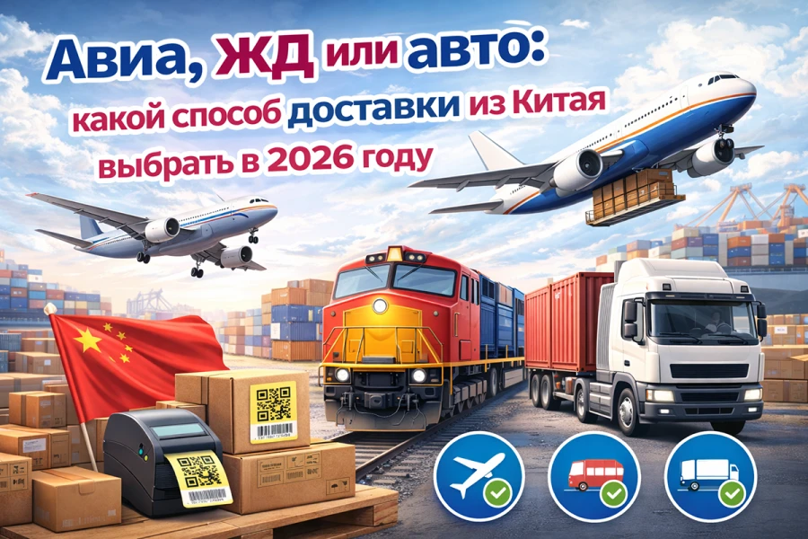 Авиа, ЖД или авто: какой способ доставки из Китая выбрать в 2026 году