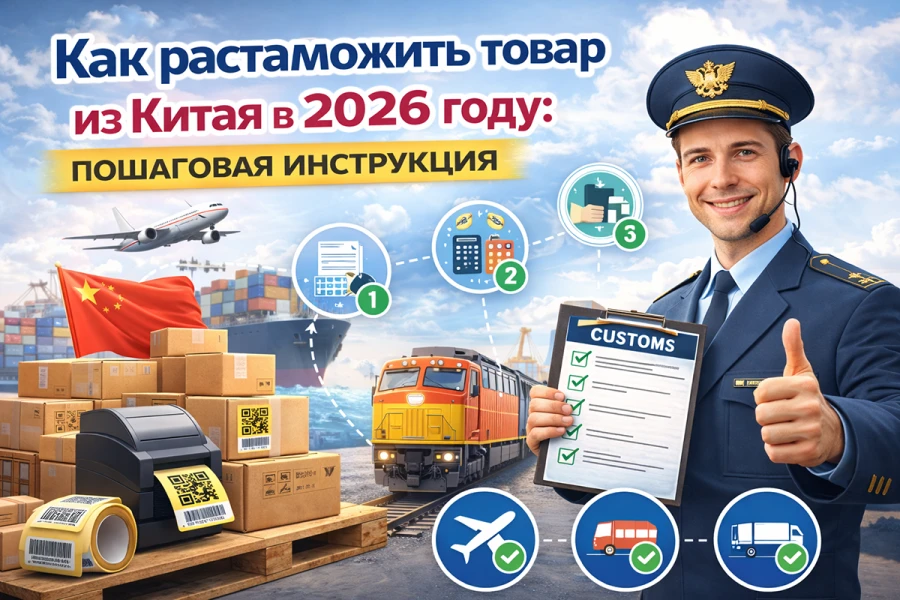 Как растаможить товар из Китая в 2026 году: пошаговая инструкция